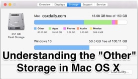 Understanding the “Other” Storage space in Mac OS X – OSXDaily
