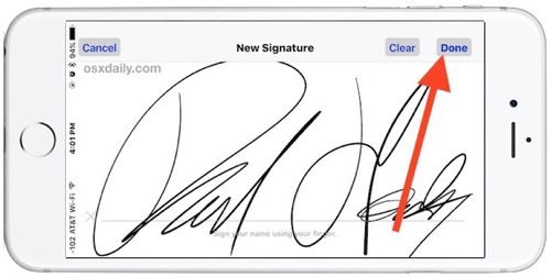 Sign Docs on your iPhone from Mail